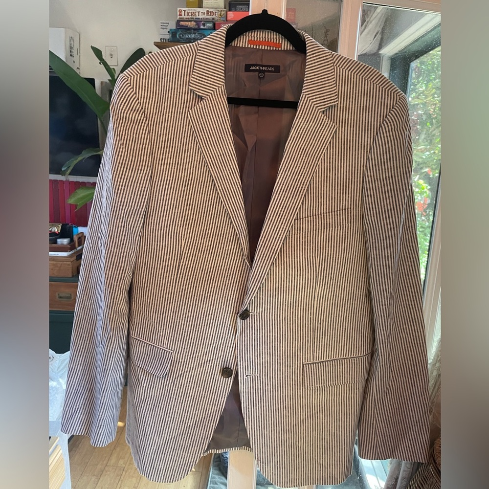 Jackthreads Stylish Striped Blazer - image 3